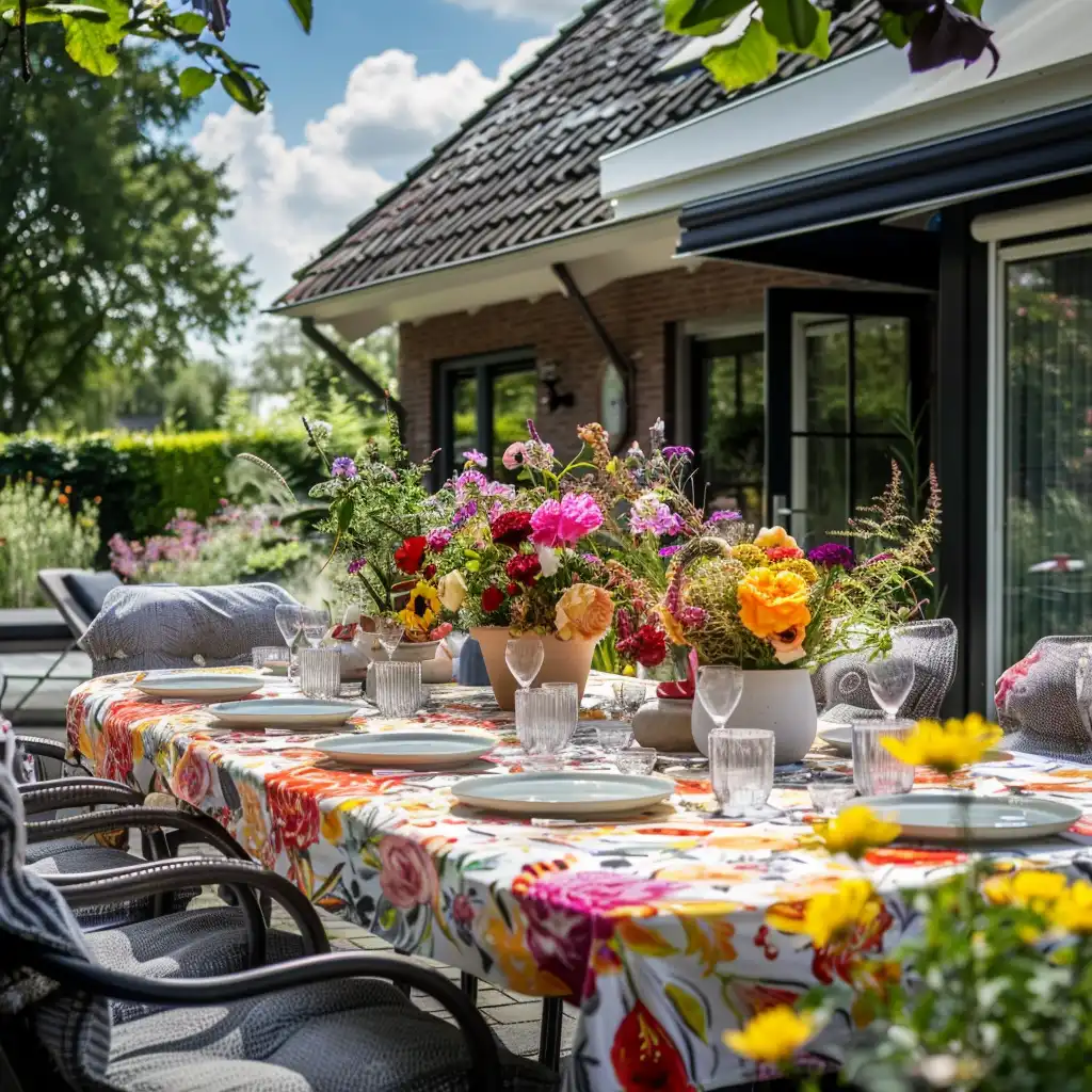 Waterafstotende Tuintafelkleden: Handig en Chic
